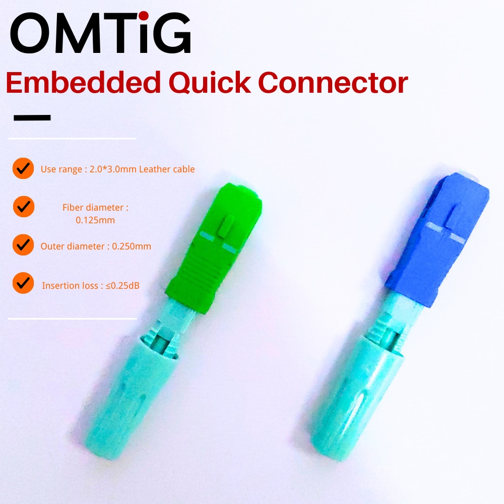 High Quality SC SM Single-Mode Optical Connector FTTH Tool Cold Connector APC UPC Fiber Optic Fast Connector