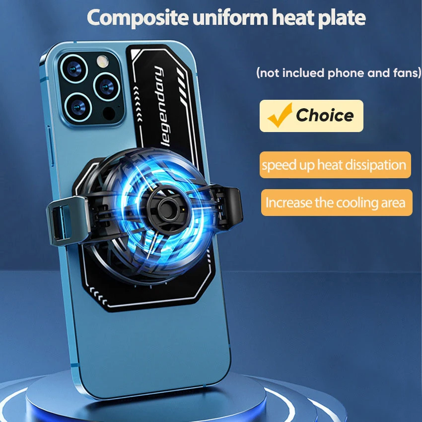 Universal Mobile Phone Cooling Fan Magnetic Radiating Sticker Game Cooling Fans Plate For IPhone