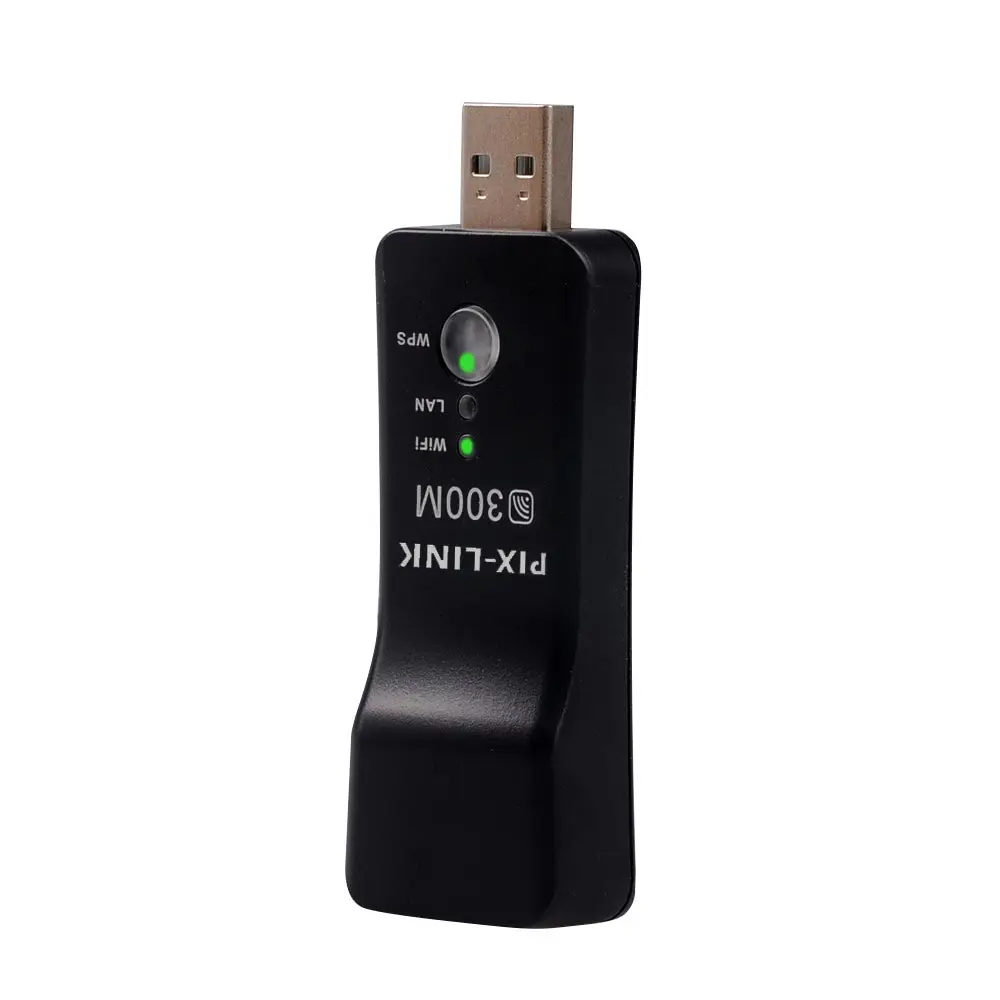 PIXLINK Wireless USB Universal 300Mbps Wifi Adapter RJ-45 Port Ethernet Network Bridge Repeater