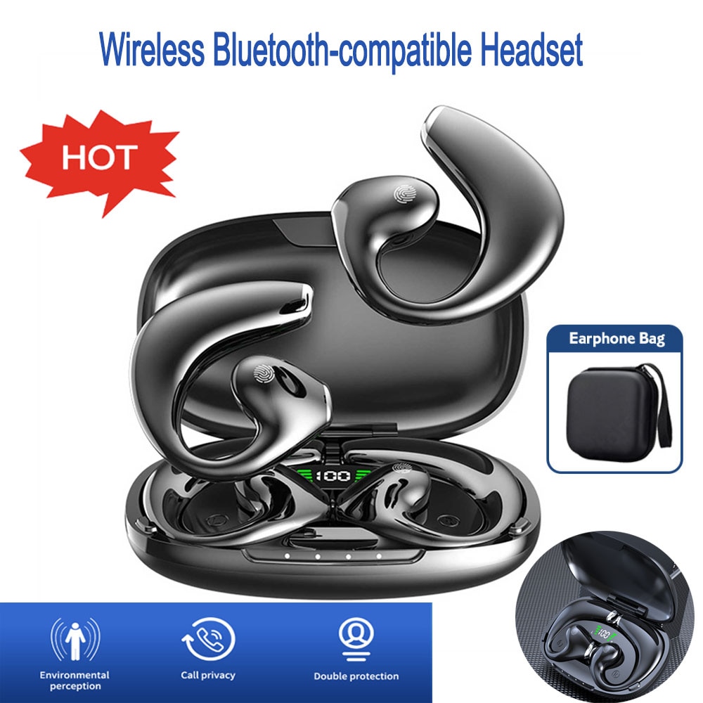 Bluetooth 5.3 Earphone True Wireless Sports Headphones TWS With Mic HD Call Noise Reduction Earbuds Lasting Waterproof Headset
