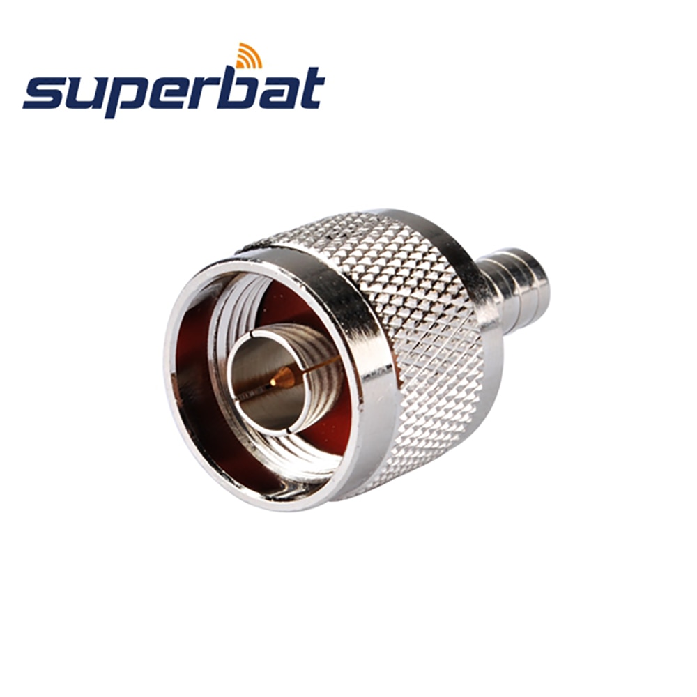 Superbat 5pcs N-SMB Adapter N Male to SMB Plug Straight RF Coaxial Connector