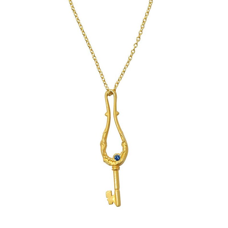 Suzume No Tojimari Cat Dajin Key Pendant Necklace Pendant Bell Bud Journey Key