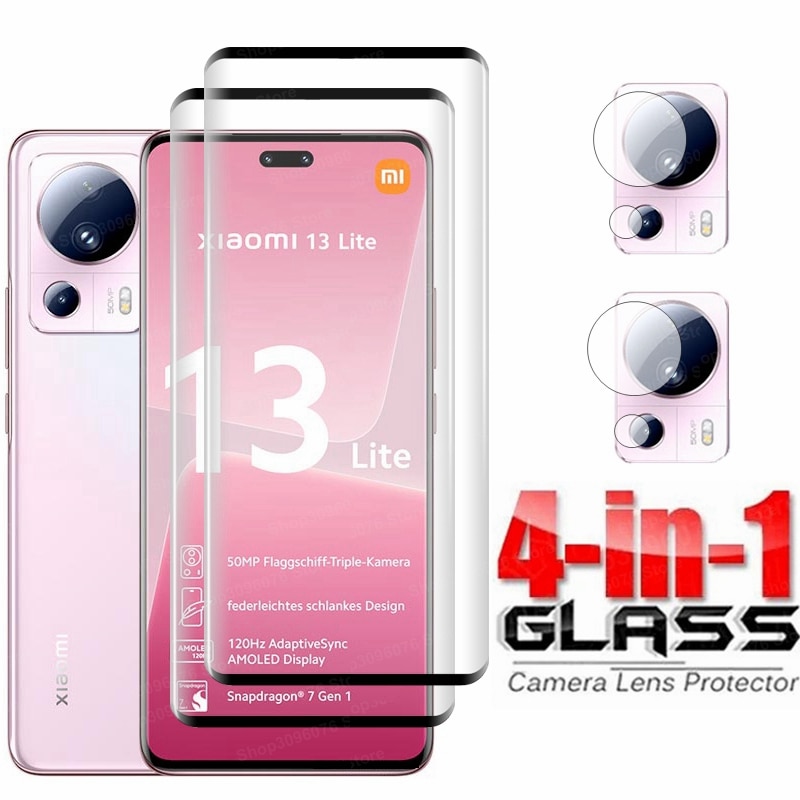 4in1 Camera Protector For Xiaomi 13 Pro Tempered Glass Screen Protector For Xiaomi Mi 13 Ultra Mi 13Pro 13 lite Protective Glass