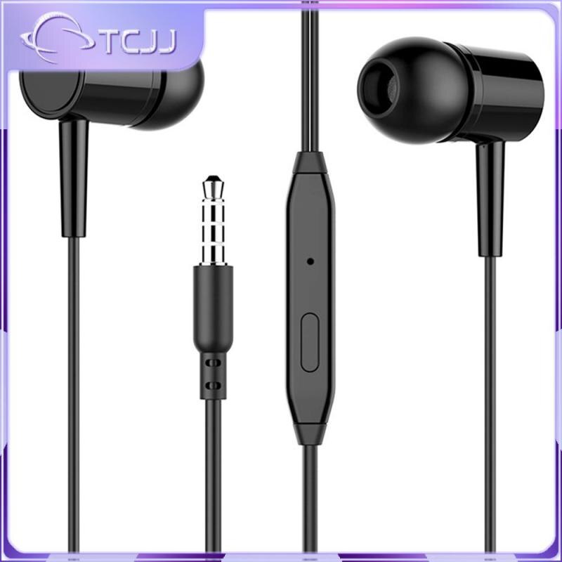 High Quality Earbuds 3.5mm 2 Color Optional In-ear Wired Earphone With Mic Earbuds Built-in Microphone Headset In-ear