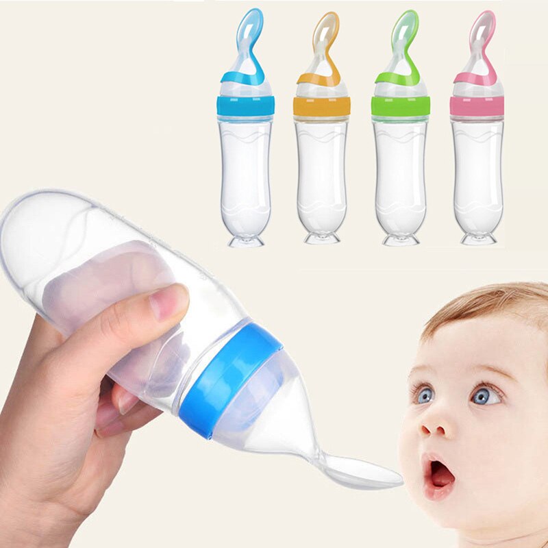 Baby Spoon Bottle Feeder Dropper Silicone Spoons for Feeding Medicine Kids Tableware Squeezing Bottle Children Accessories