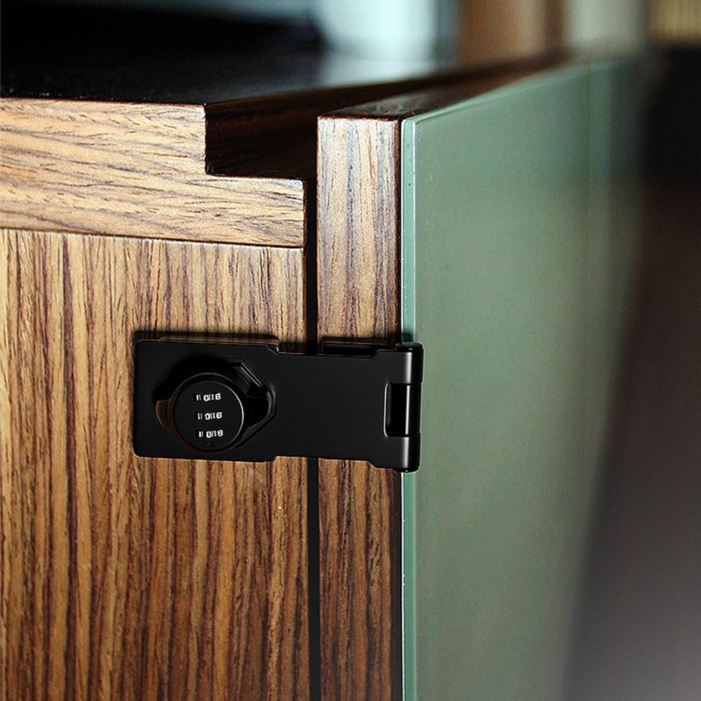 Cabinet Door Password Lock No Perforation Refrigerator Lock Anti-theft Drawer Lock File Cabinet Lock Lock