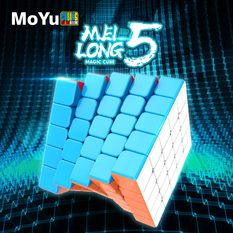 Moyu Meilong 5x5 Magic Speed Cube Stickerless Professional Fidget Toys MFJS Meilong 5 5X5 Cubo
