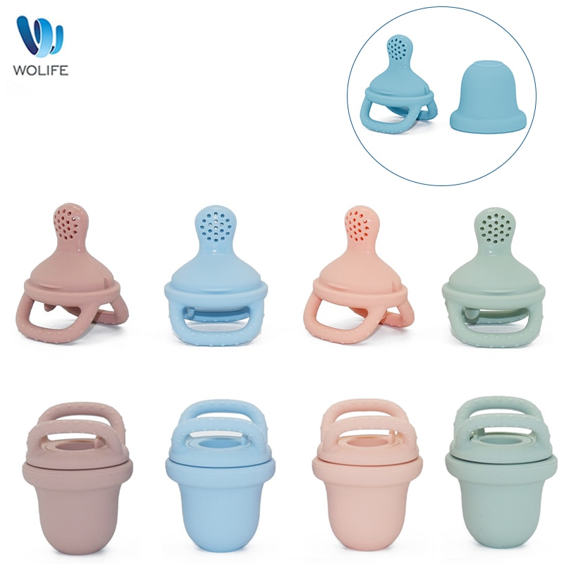 1PC New Design Fresh Fruit Food Kids Nipple Feeding Safe Milk Feeder For Baby Pacifier Bottles Nipple Teat Nibbler BPA Free