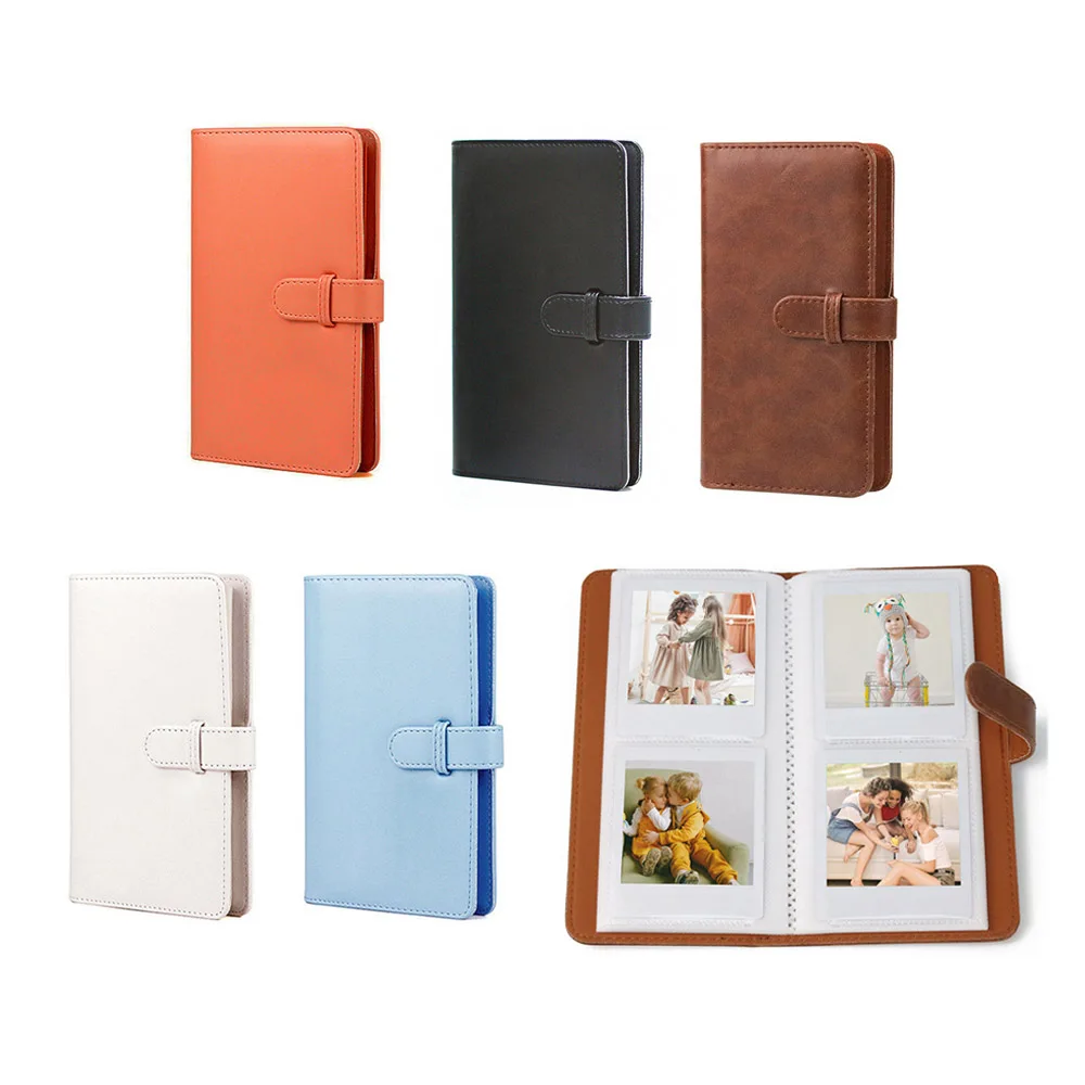 80 Pockets Retro PU Photo Album Fit For Instax Square Film For Fujifilm SQ1 SQ6 SQ20 SQ10 SP3 Camera