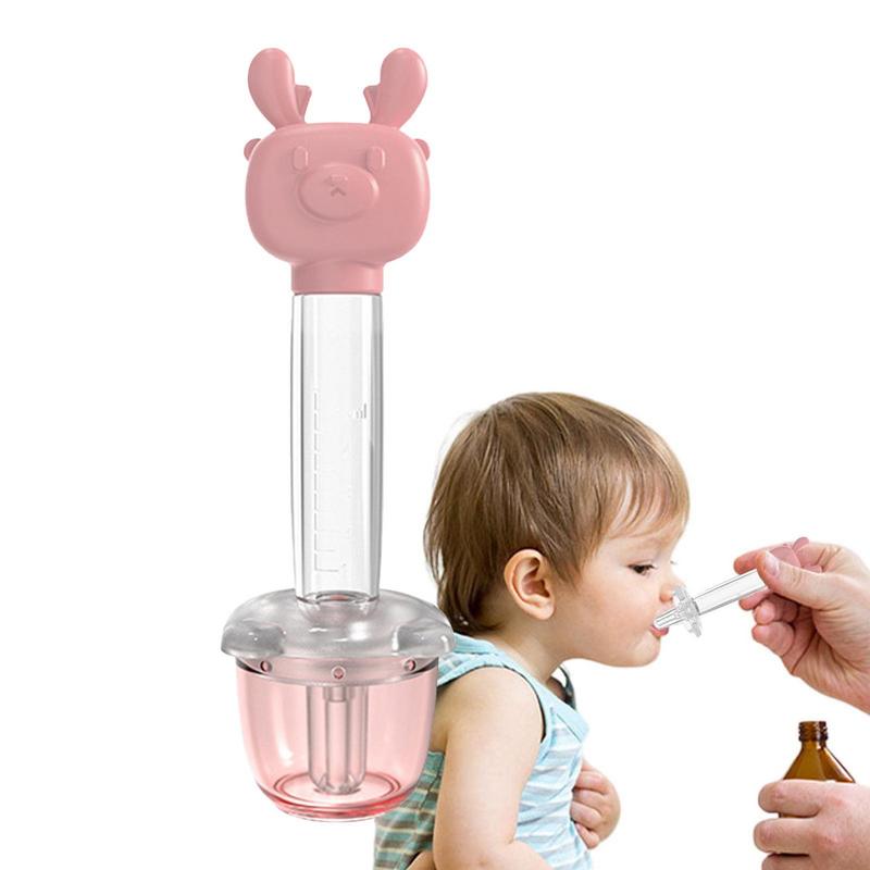 Baby Syringe Feeder Cartoon Infant Dropper Medicine Feeder Needle Feeder Squeeze Dropper Dispenser Pacifier Baby Utensils