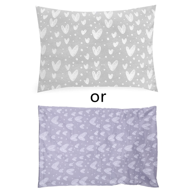 Baby Pillowcase Ultra Soft Cotton Kids Toddler Cot Bed Sleeping Pillow Cover Envelope Style Travel Pillowcase for Girls Boys