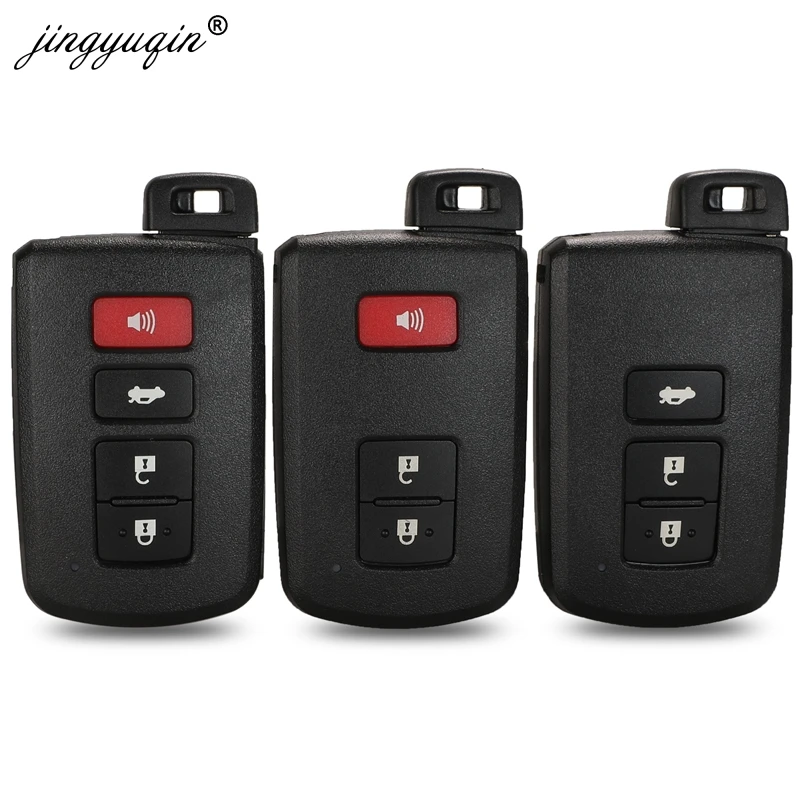 jinyuqin 2/3/4 Buttons Remote Key Shell Case for Toyota Avalon Camry RAV4 Corolla Highlander Smart