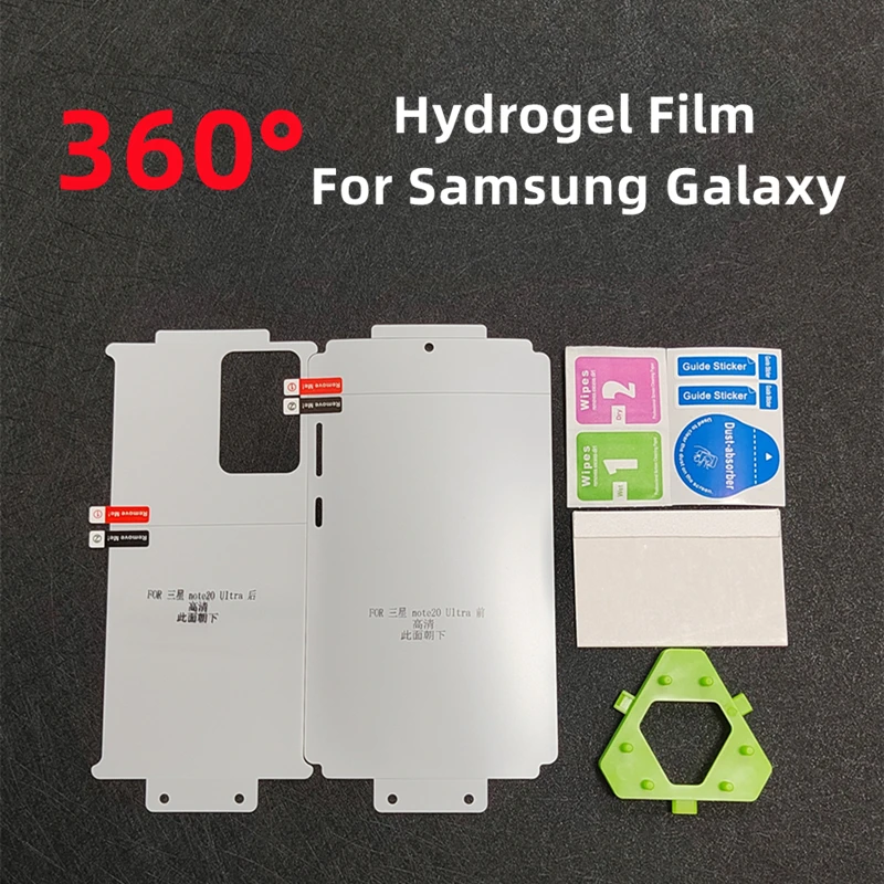 2pcs 360° Full Body Hydrogel Film For Samsung Galaxy S23ultra S22+ S21 Plus S20 Ultra HD Screen