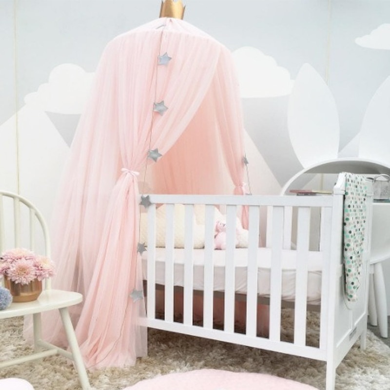 Tulle Tent House Play Decoration Star Baby Canopy Bedroom Bed for Tent Hanging Curtains Kids for Crib Net Mosquito Room Children