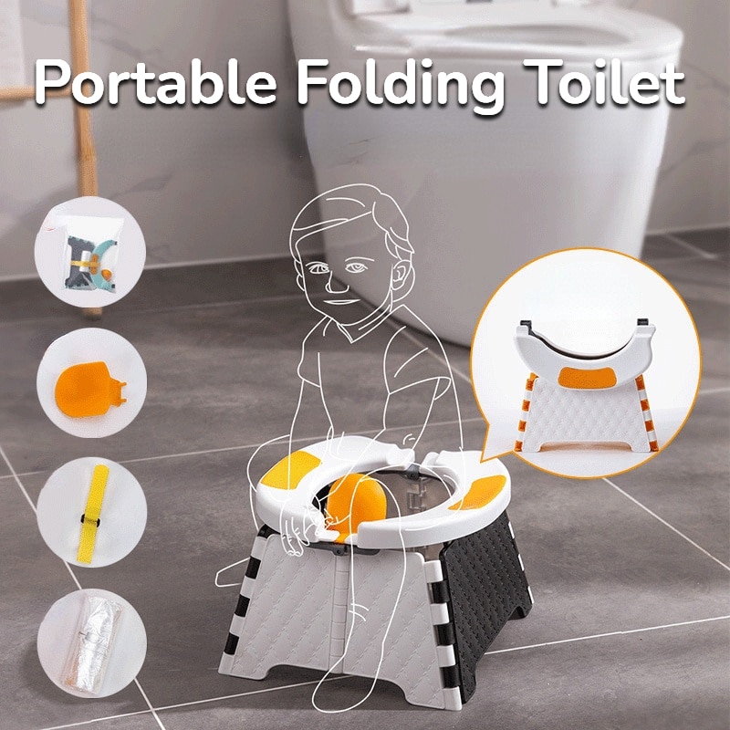 Seat Strong Foldable Potty Pot Travel 30Bags Baby Toilet With Convenient Multifunction Training Outdoor Urinal Kids Car Portable