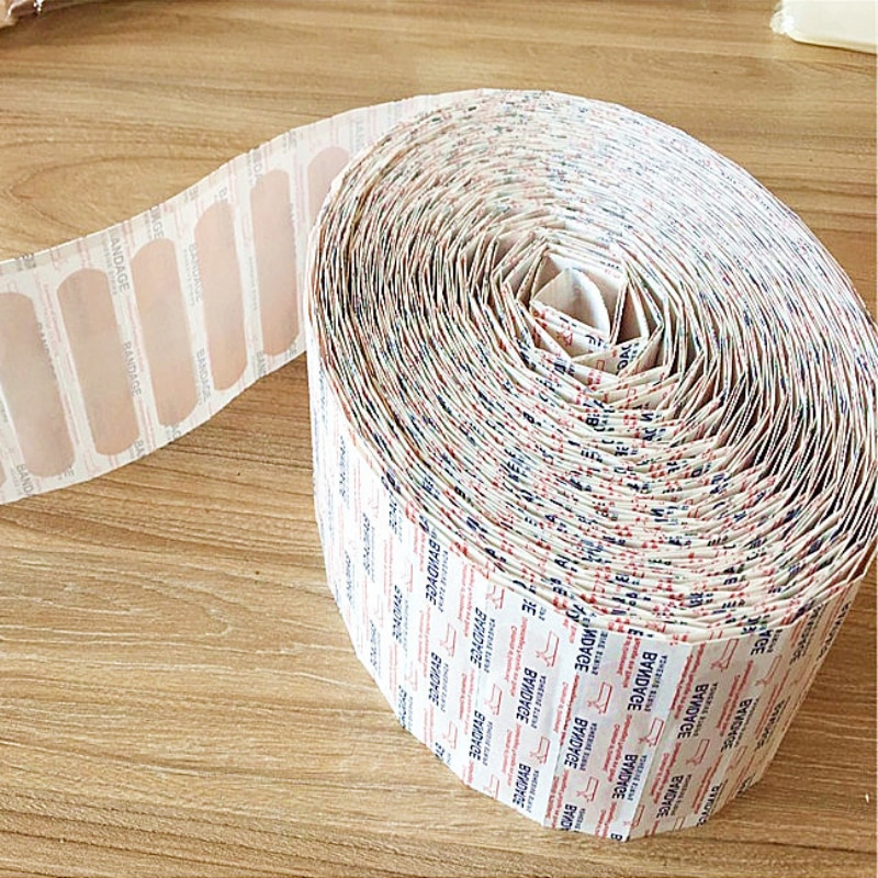 100pcs/set Skin Color Band Aid Breathable Medical Strips Wound Dressing Plasters Adhesive Bandages Patches First Aid Woundplast