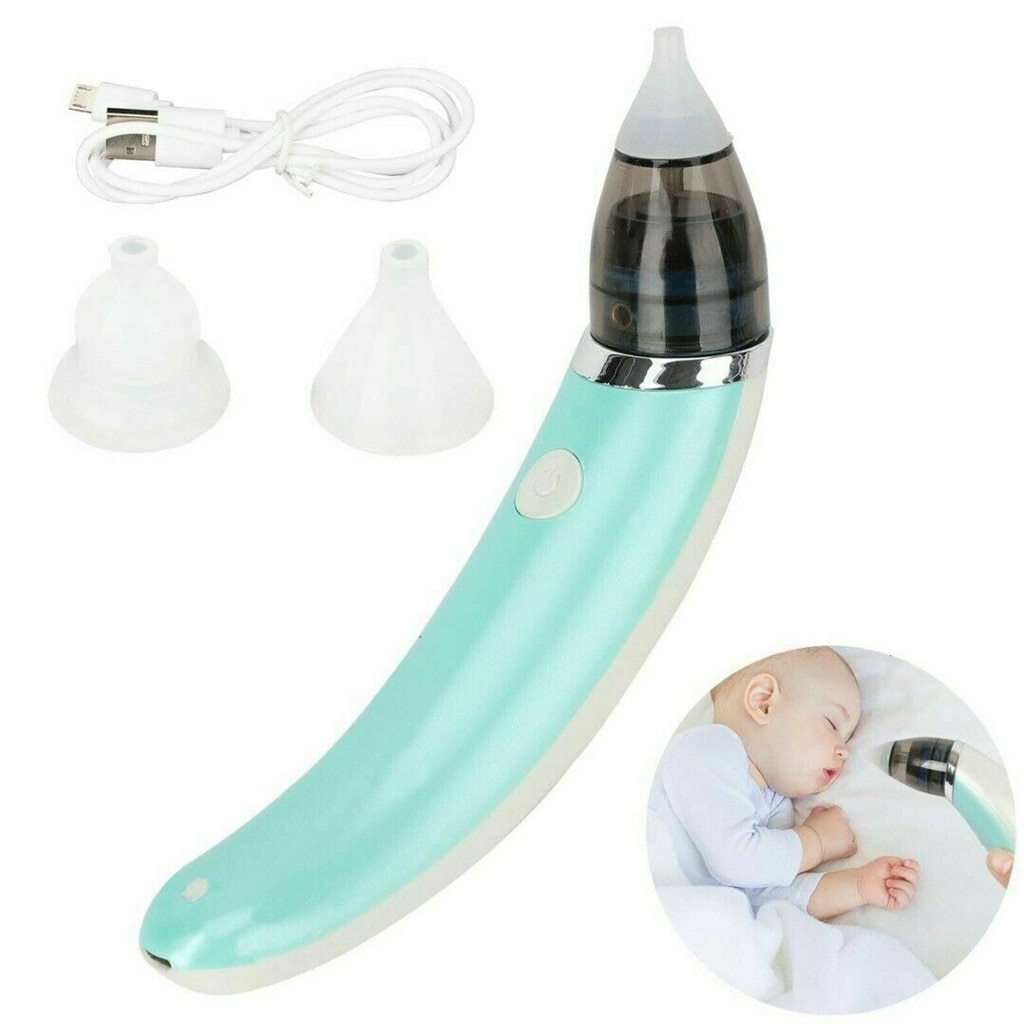 Nose Nasal Baby with Snot Sniffling Aspirator Tip USB-Rechargeable Nose Equipment Cleaner Electric Hygienic Silicone 2 Cleaner