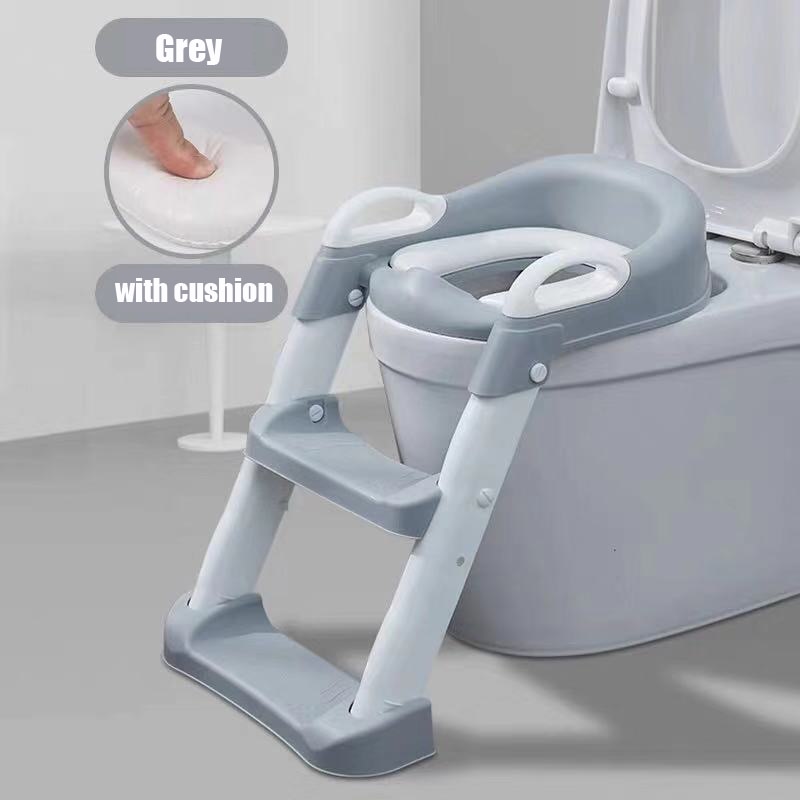 Safe Training Stool Girls Infant Backrest Boys Toddlers Seat Potties Ladder Toilet Folding Urinal with Baby Step Potty for Chair