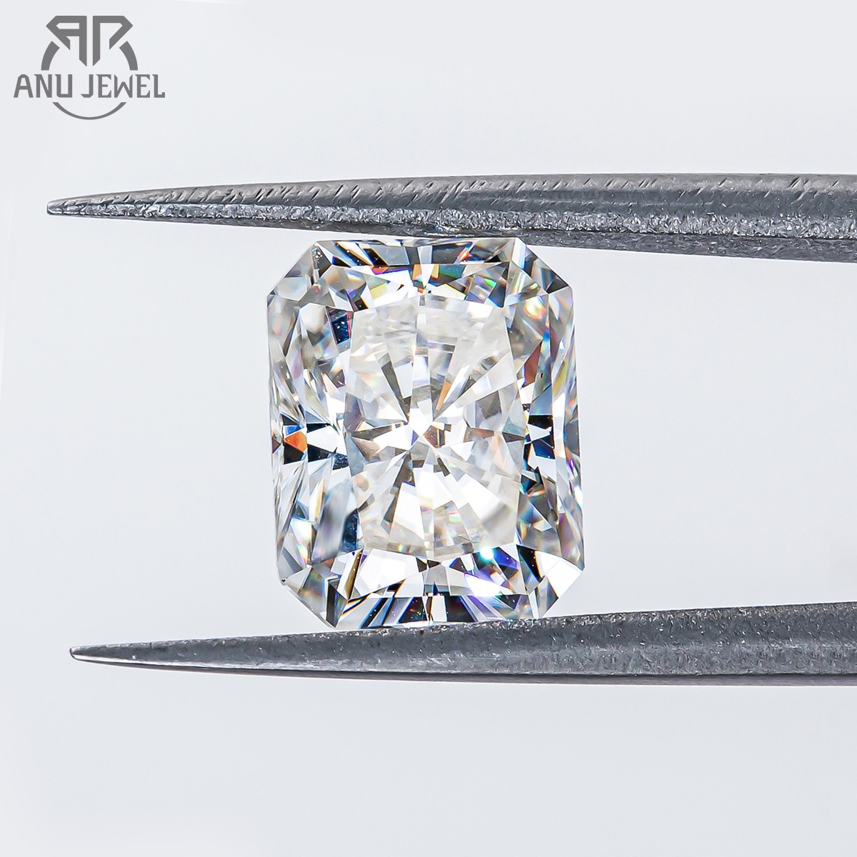 AnuJewel 0.2ct-10ct Radiant Cut Loose Moissanite D Color VVS1 GRA Certificate Factory Store Onlymoss Loose Moissanites Wholesale
