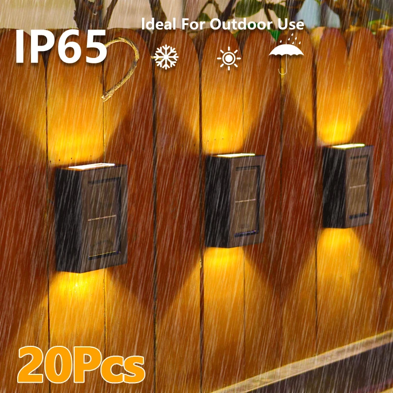 1-16PCS Solar Lamp Outdoor LED Lights IP65 Waterproof for Garden Decoration Balcony yard Street Wall