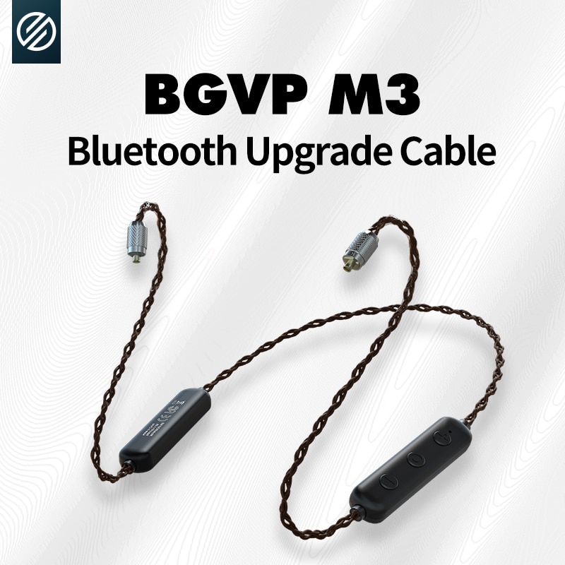 BGVP M3 Neck-Mounted Bluetooth5.2 Earphone Cable MMCX/0.78mm with Mic Compatible with Full Format Decode Aptx /Aptx HD/AAC/SBC