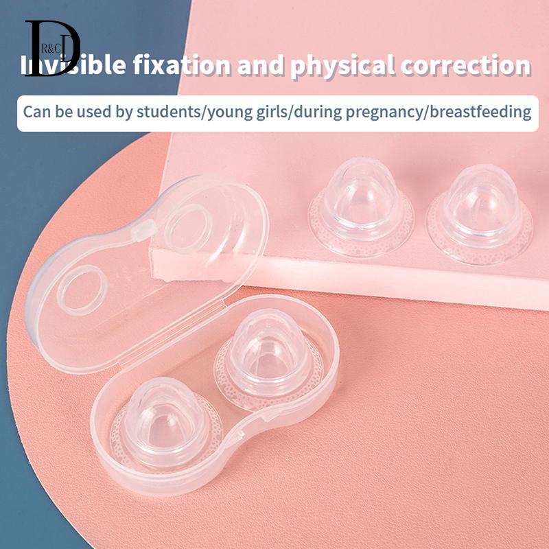 2pcs Silicone Nipple Correction Niplette Welnove Nipple Shield Sucker Corrector Flat