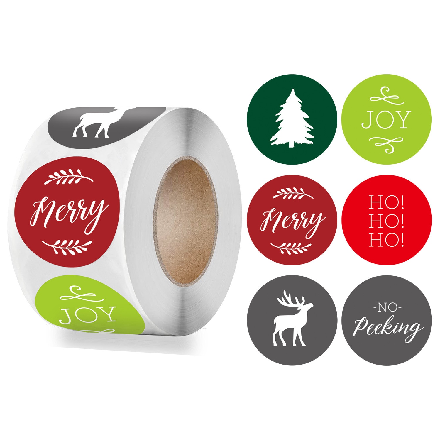 50-500pcs Christmas Thank You Gift Handmade Decorative Envelope Sticker Label 1 inch