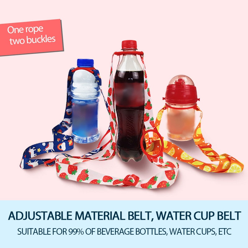 Stroller Strap Fixed Car Pacifier Chain Water Bottle Shoulder Strap Adjustable Kettle Straps Portable Baby Kettle Buckle Lanyard
