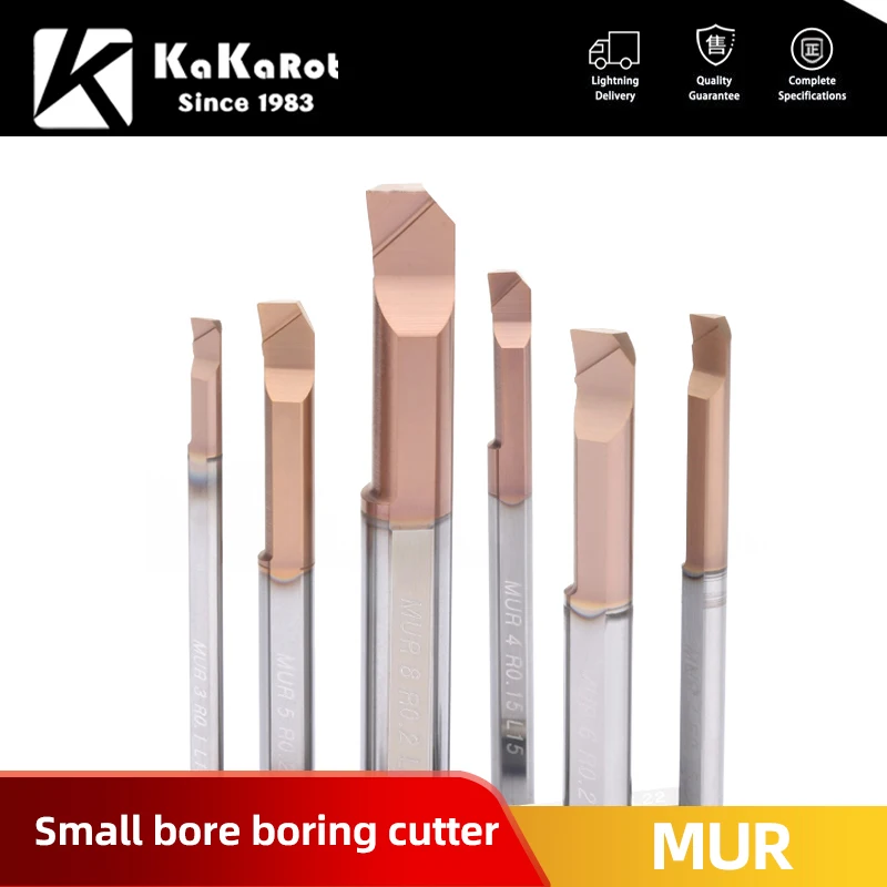 KaKarot MUR Boring Cutter for Boring Coated Carbide Mini Internal Lathe Turing Tool Copying Small