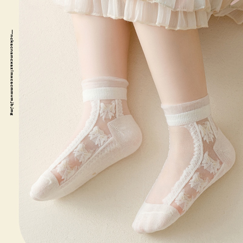 5 Pairs/Set Cartoon Baby Socks Spring Autumn Stripe Dot Girls Boys Ankle Socks Soft Toddler Kids Short Socks