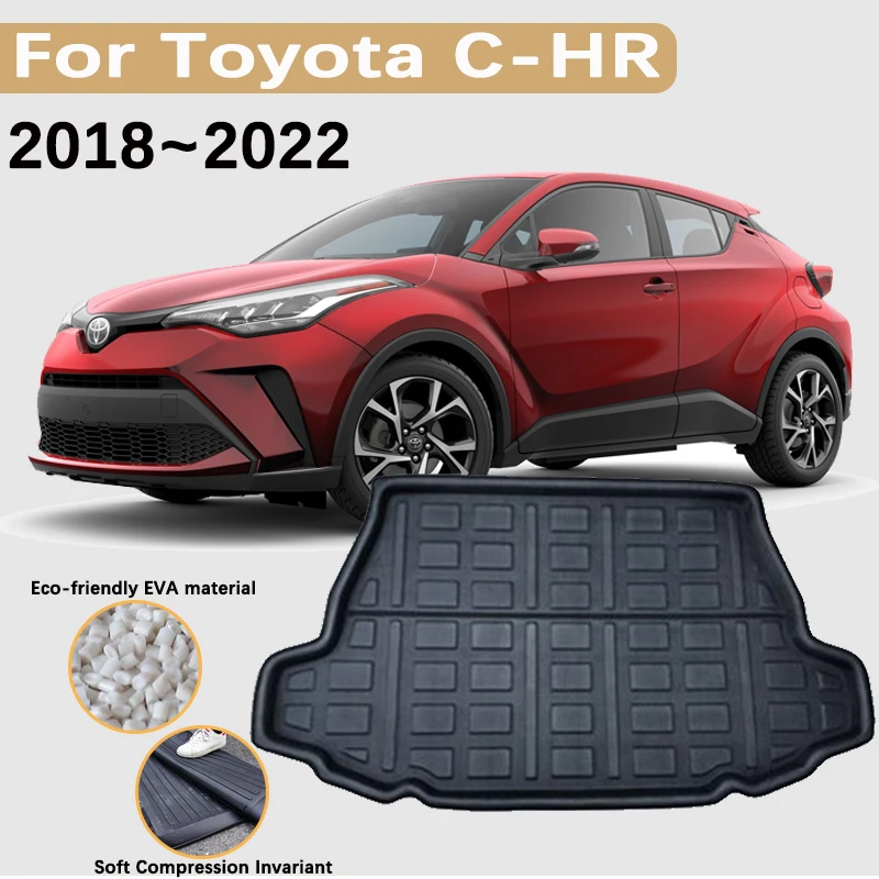 Car Trunk Mats for Toyota C HR Accessories 2018~2022 CHR C-HR AX10 Liner Trunk Waterproof Tray
