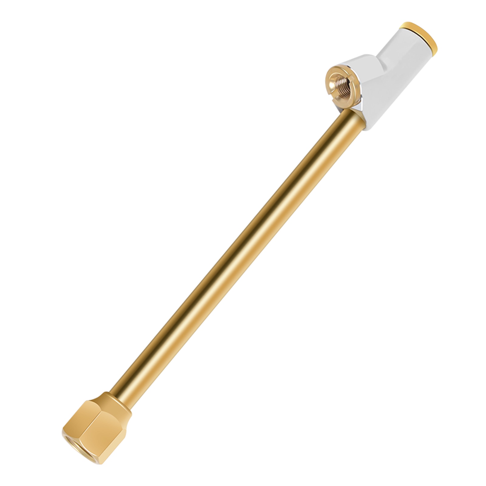 ATsafepro Air Chuck 1/4" FNPT 6.4" Extended Reach Dual Head Brass Air Chuck Heavy Duty Air Chuck for Semi RV Dually Ti