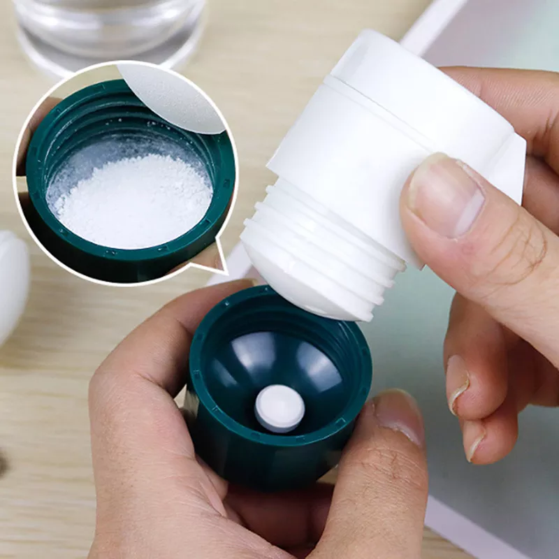 4 In 1 Portable Pill Case Medicine Splitter Powder Pastillero Grinder Pill Cutter Medicine Box