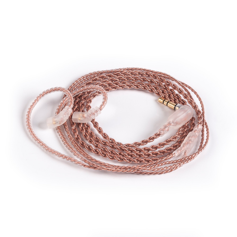 BLON UPL1 4 Core Single Crystal Copper Upgraded Cable 2PIN 3.5MM for BLON Earphone Music DJ Headsets Copper