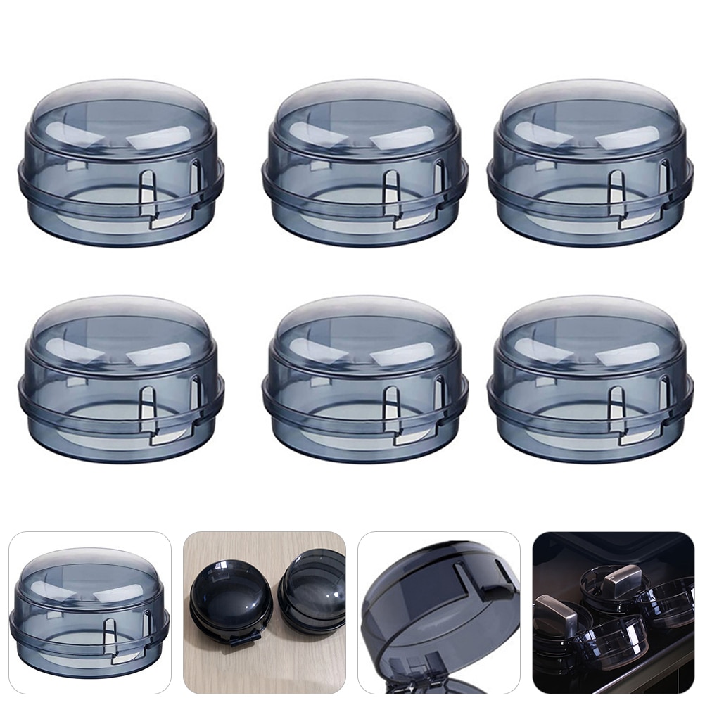 Stove Knob Gas Covers Cover Child Safety Proof Switch Oven Guard Lock Clear Lid Baby Cooker Kitchen Door Guards Case Range