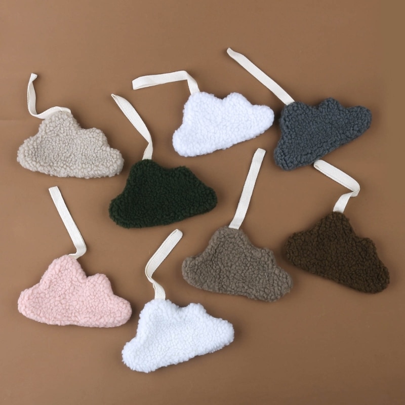 Baby Pacifier Chain Plush Pendant Pacifier Clip Holder Soft cloud Crib Hanging Decoration Infant Pacifier Accessories