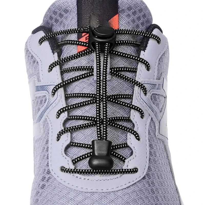 1Pair Shoelaces for Sneaker Elastic No Tie Shoe Laces Stretching Lock Lazy Laces Quick Rubber