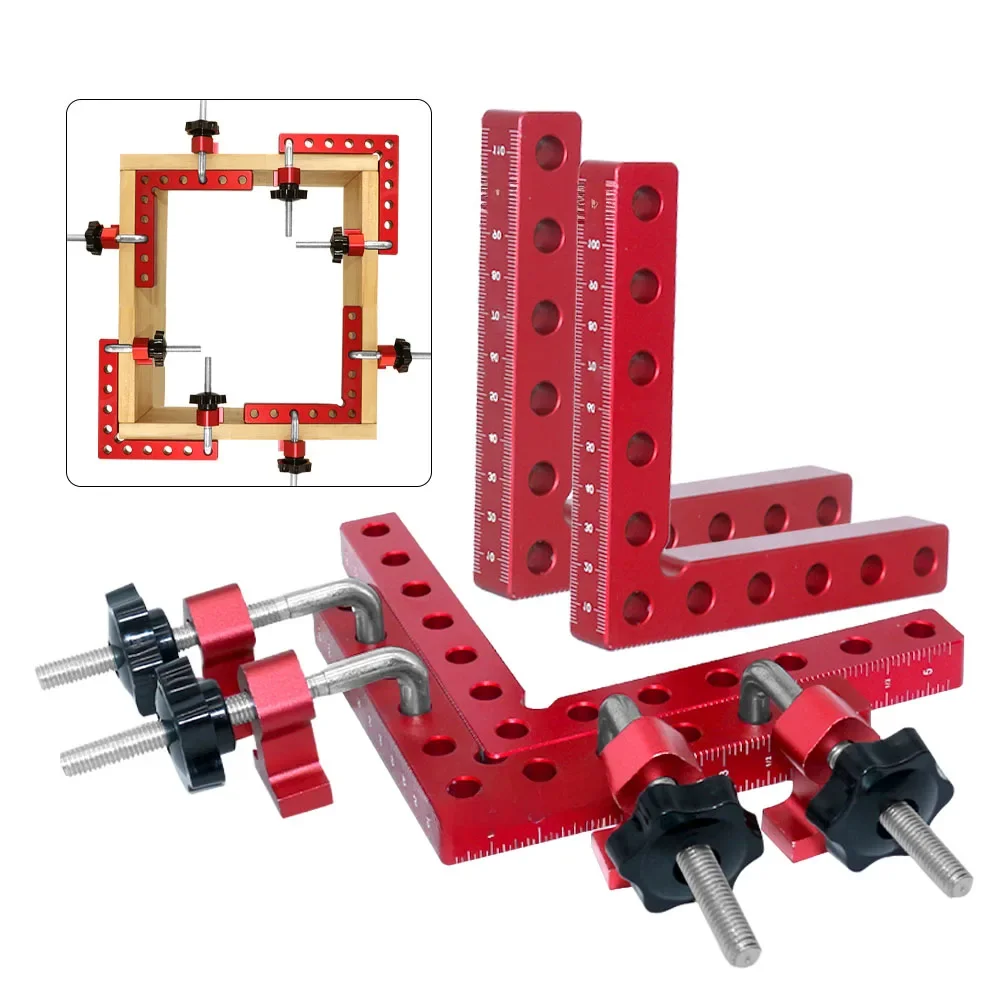 2Pc 90 Degrees L-Shaped Auxiliary Fixture Splicing Board Positioning Panel Fixed Clip Carpenter's