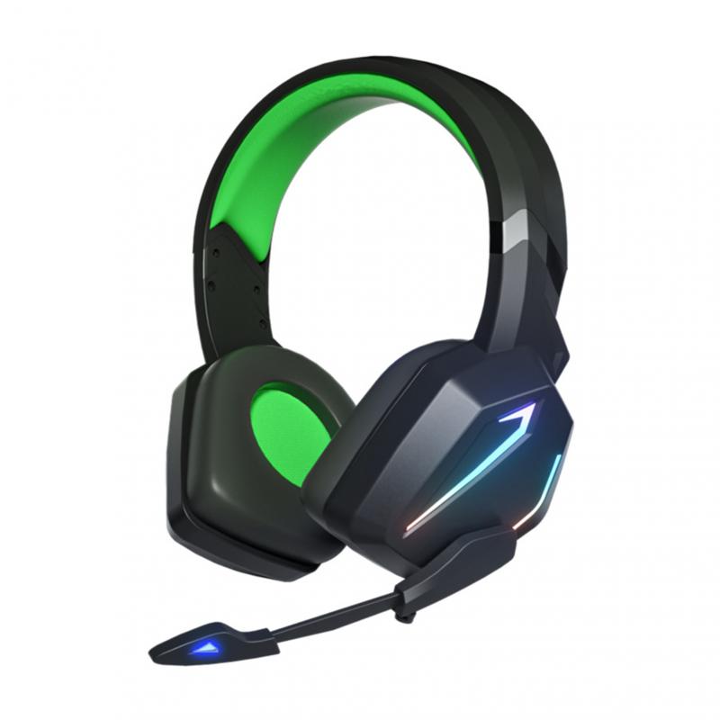 Luminescent Led Light Gaming Headset For Ps5 Head-mounted Earphone Wired Headphones Game Component Stereo Bass