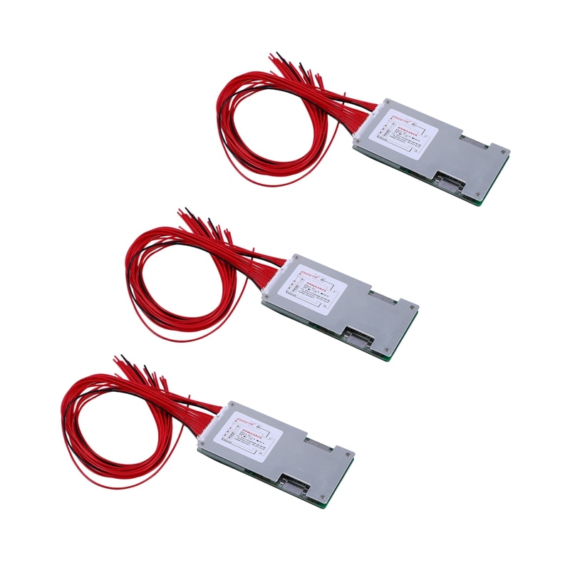 3X 20S 60V 45A Lifepo4 Battery Protection Board BMS PCB With Balance For Motorcycle E-Bike Scooter