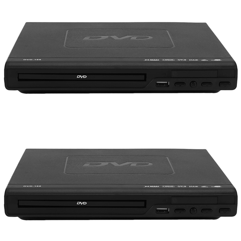 2X Portable DVD Player For TV Support USB Port Compact Multi Region DVD/SVCD/CD/Disc Player With Remote Control