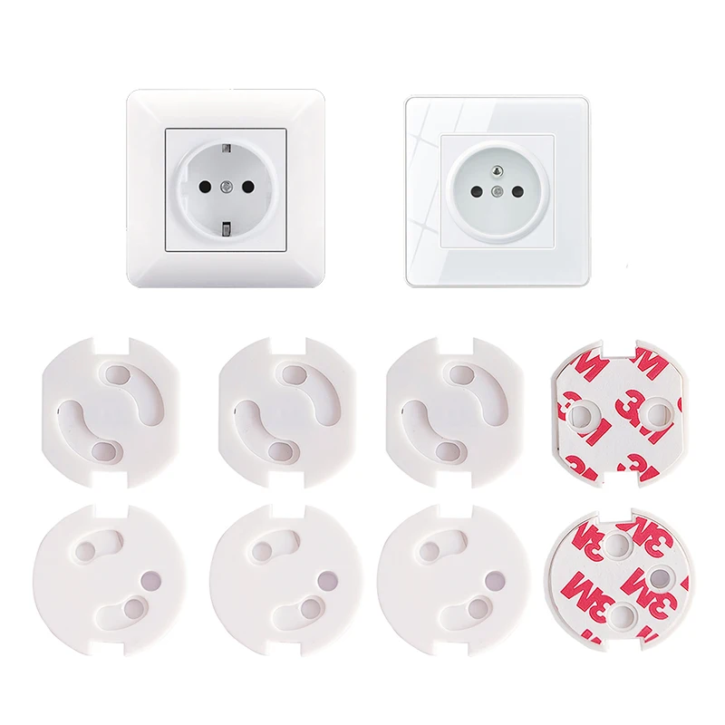 10pcs Baby Safety Child Electric Socket Outlet Plug Protection Security Two Phase Safe Lock Cover