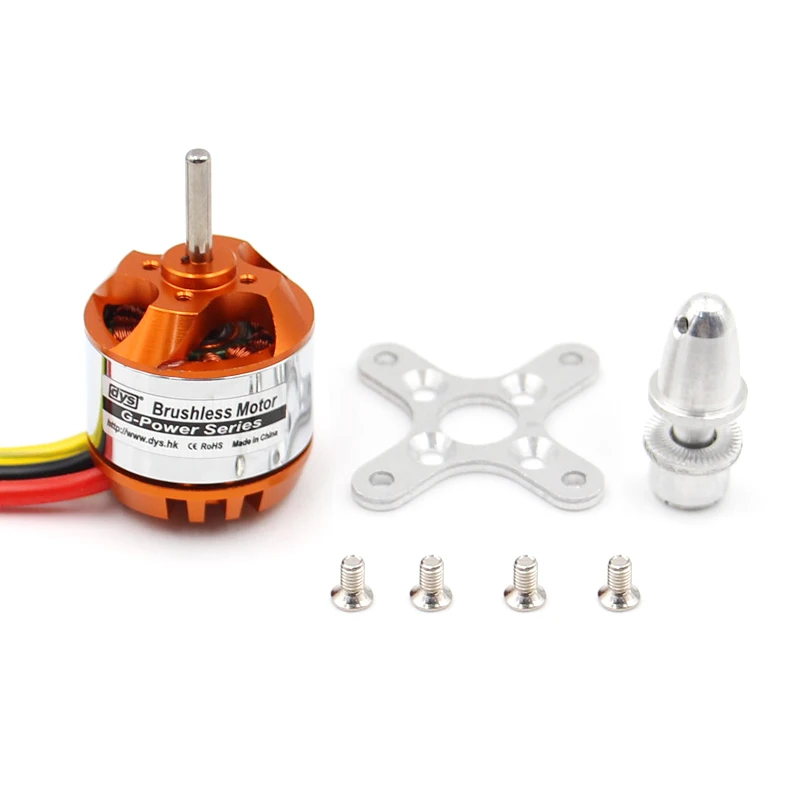 DYS D2830 2830 1300KV 1000KV 850KV 750KV Brushless Motor 2~4S Lipo 3.17mm Shaft Suitable for