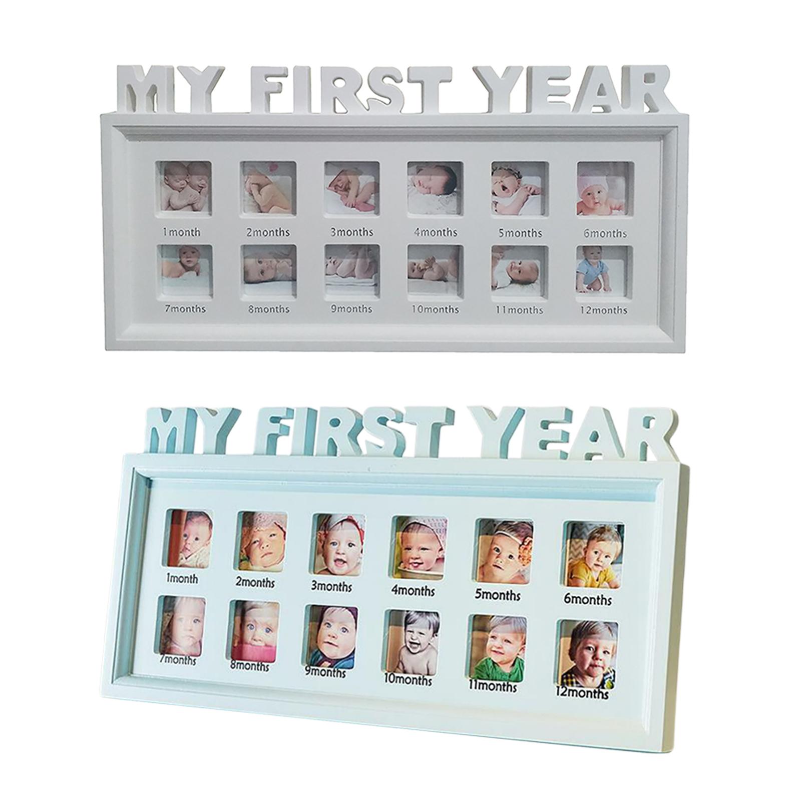 Baby Photo Frame Picture Frame Children Memories My First Year Photo Frame Gift