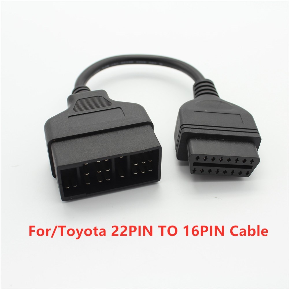 Acheheng For Toyota 22Pin OBD2 Cable Adapter to16Pin OBD Adapter OBDII Connector for Toyota 22 Pin ODB2 Cable for TOYOTA Corolla