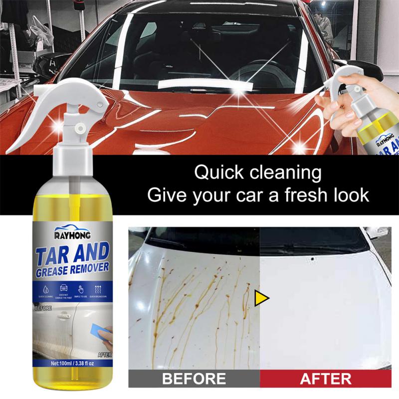 100ml Car Maintenance Cleaning Agent Rayhong Car Degreaser Effectively Removes Surface Dirt Tar Oil Stained Asphalt Sap Cleaner
