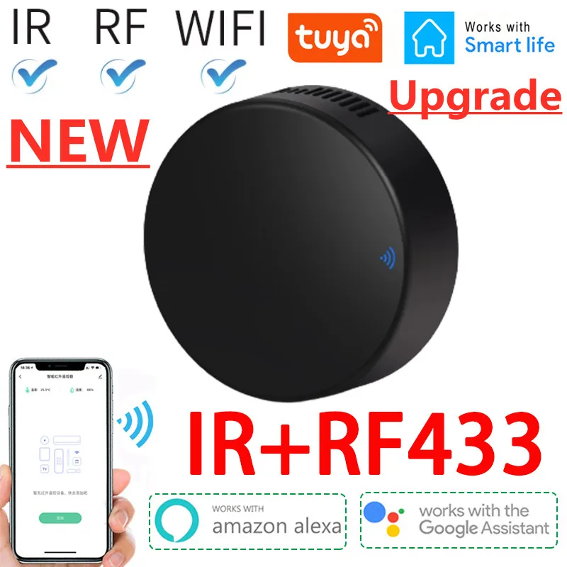 Tuya Smart RF IR Remote Control WiFi Smart Home Infrared Controller for Air Conditioner ALL TV LG TV