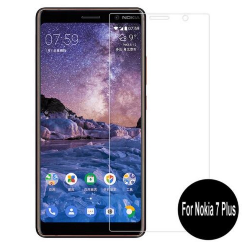 for nokia 7 plus tempered glass 2.5d protective film 9h explosion-proof lcd screen protector for nokia 7 plus guard protection
