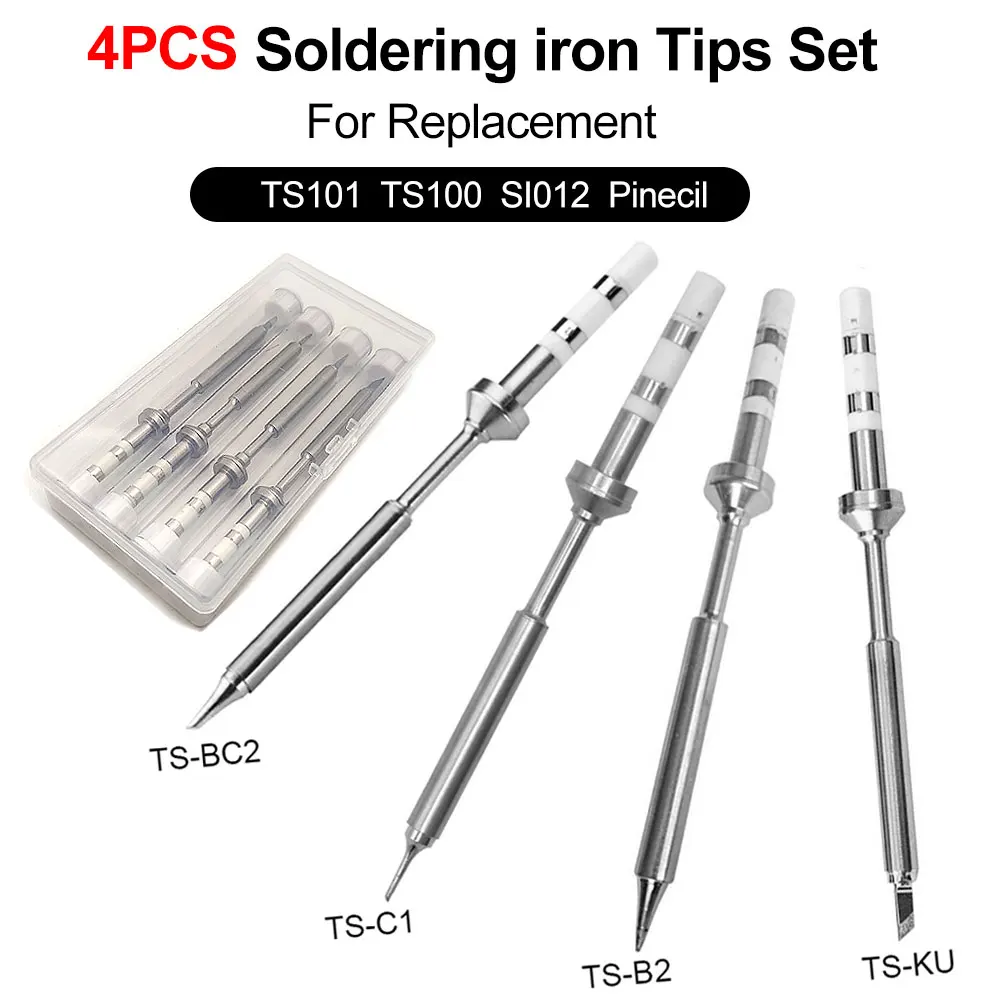 TS Various Models Welding Tips B2 BC2 C1 KU ILS I C4 K D24 Kit For Replacement Pine64 TS100 Pinecil