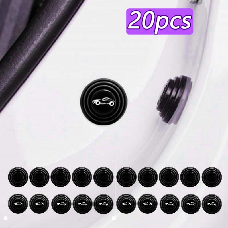 20pcs Car Door Shock Absorbing Universal Gasket For Car Trunk Sound Insulation Pad Shockproof Thickening Cushion Stickers